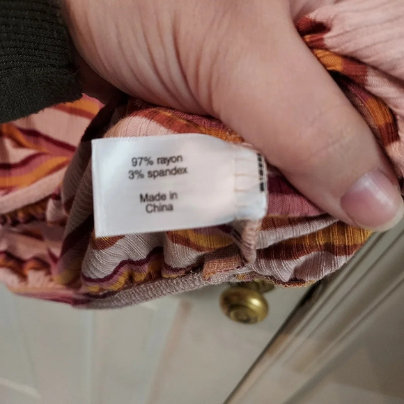 NWT Lane Bryant Striped Square Tie Neck Top in Size 26/28 - Picture 12 of 12